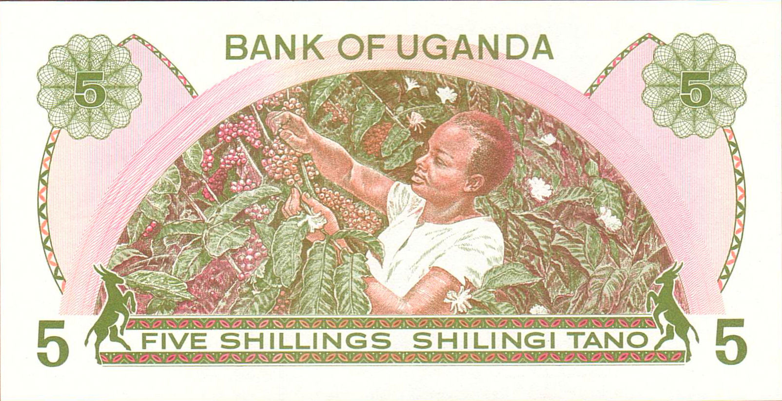 Uganda 5 1982 UNC P-15